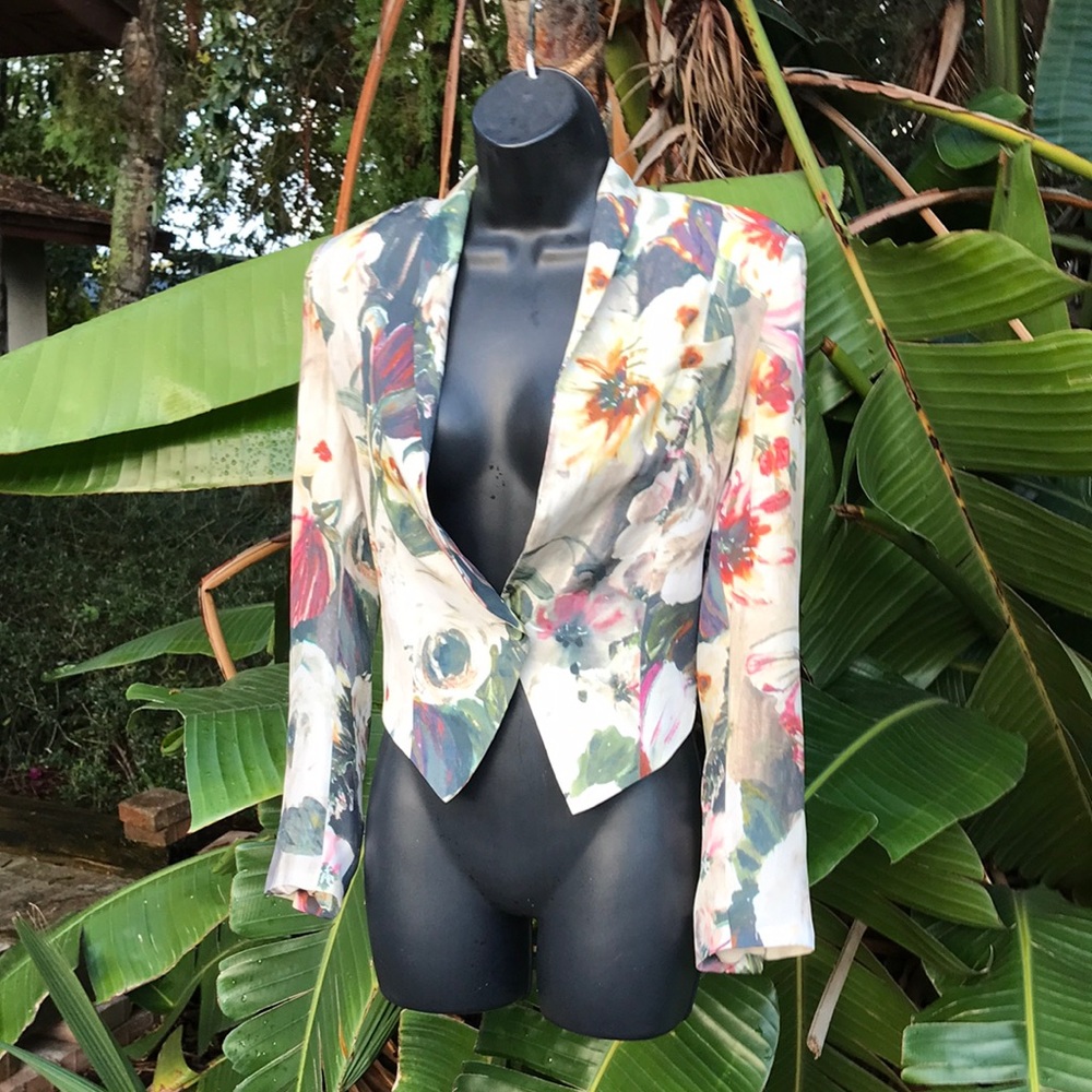 Haute hippie floral silk bolero
